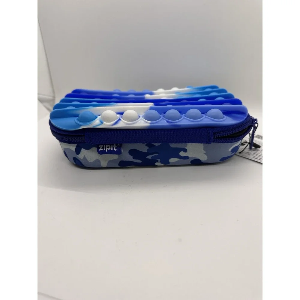 ZipIt Zip & Pop Blue Camo Tie Dye‎ Zipper 7